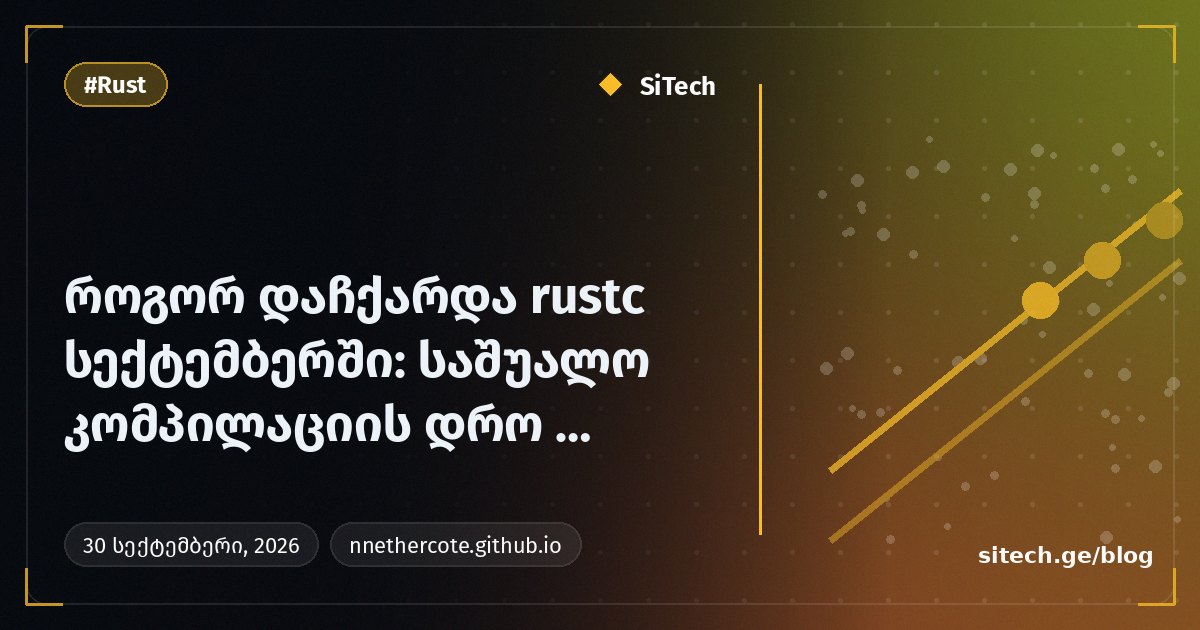 كيف تسارع rustc في سبتمبر: متوسط زمن الترجمة انخفض بنسبة 4.57%