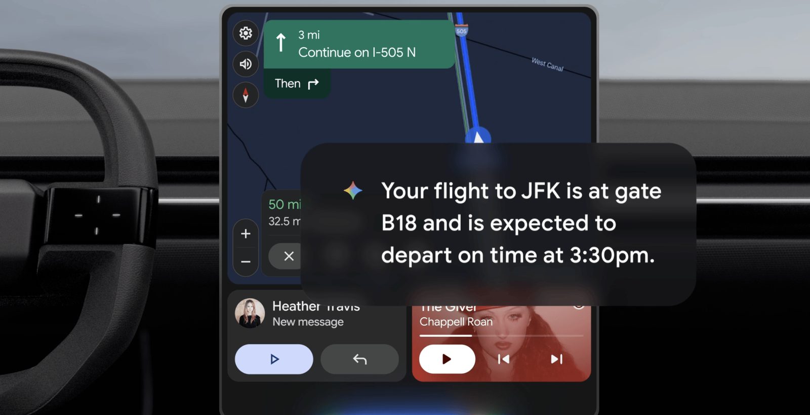 Google تقدم Gemini AI أكثر تخصيصًا إلى Android Auto والسيارات