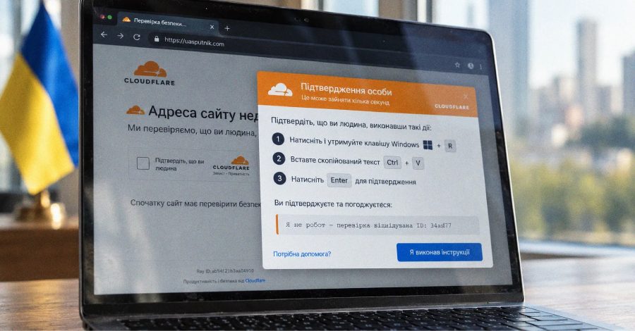 مواقع أوكرانية مخترقة تعرض صفحات Cloudflare مزيفة لنشر برمجية Psychedelic