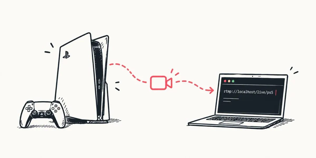 باحث يعيد توجيه بث RTMP من PS5 إلى جهاز Mac الخاص به