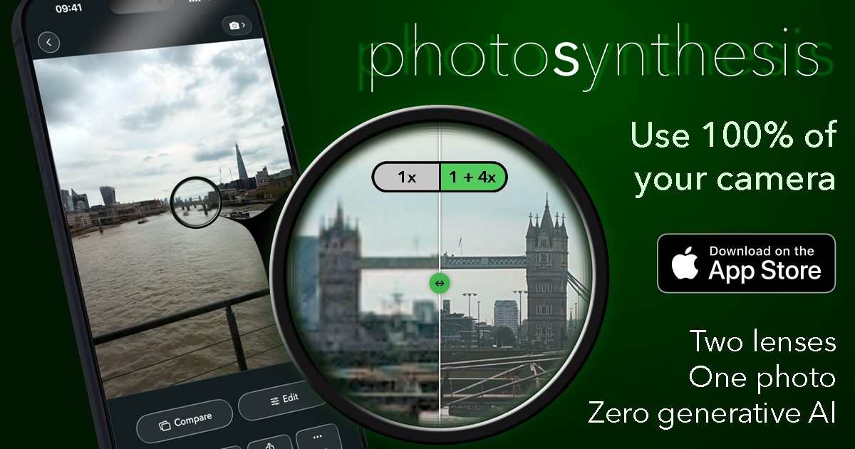 Photosynthesis iPhone-da iki obyektivi bir fotoşəkildə birləşdirir