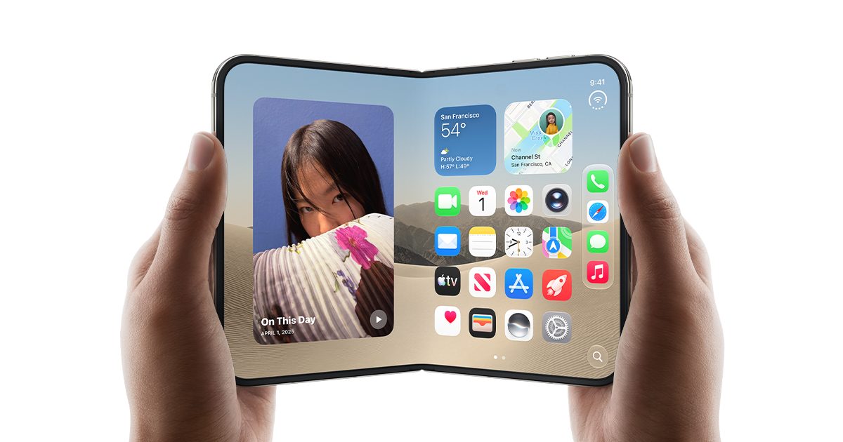 آبل تكشف عن iPhone Duo، أول آيفون قابل للطي