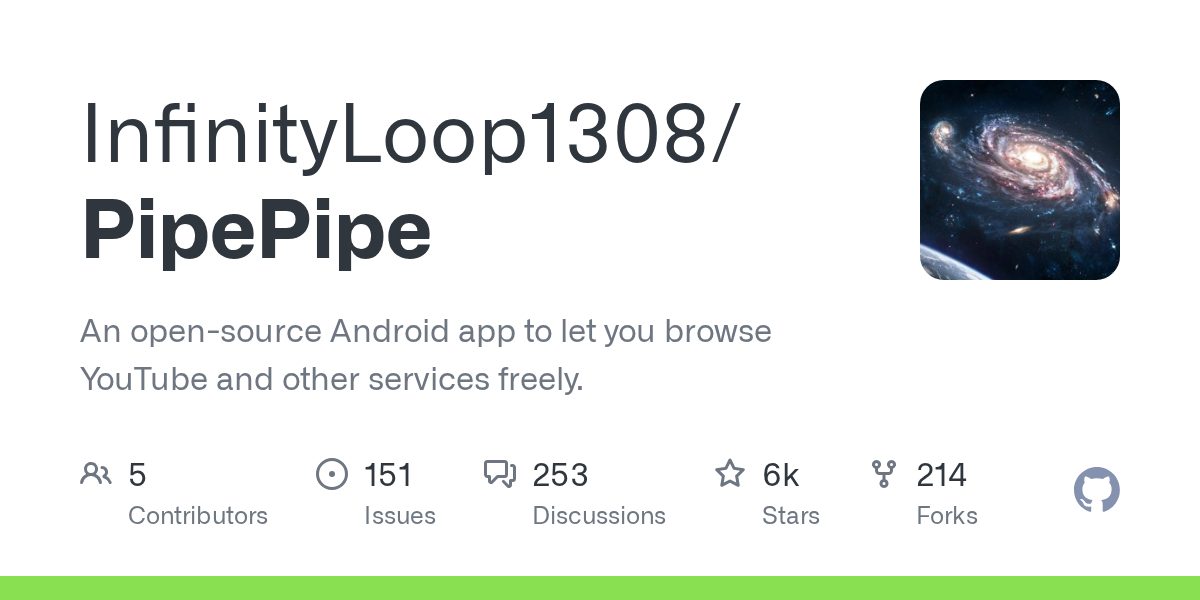 PipePipe: التفريعة الكاملة لـ NewPipe التي تتخطى المقاطع الممولة
