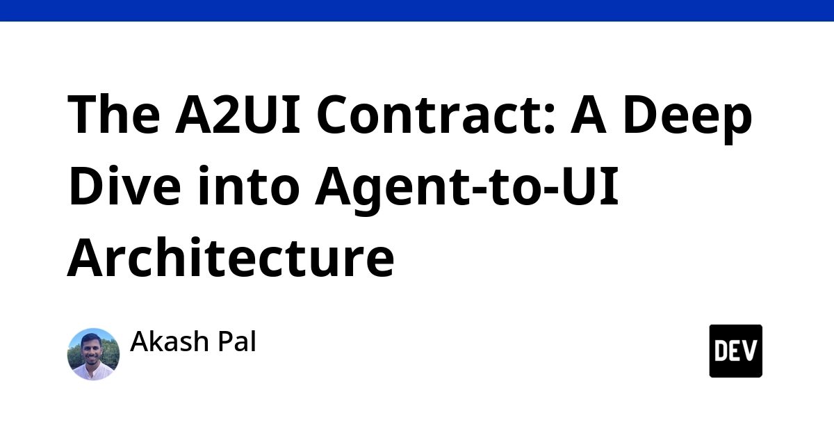 A2UI: agent kod yazmadan interfeysi necə təsvir edir