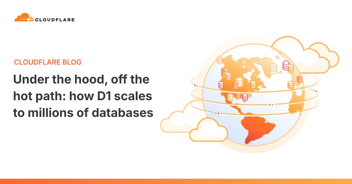 كيف تتوسع قاعدة بيانات D1 من Cloudflare إلى ملايين القواعد