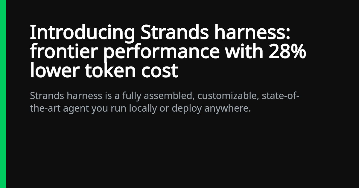 ما هو AWS Strands — "لحظة WordPress" لوكلاء الذكاء الاصطناعي