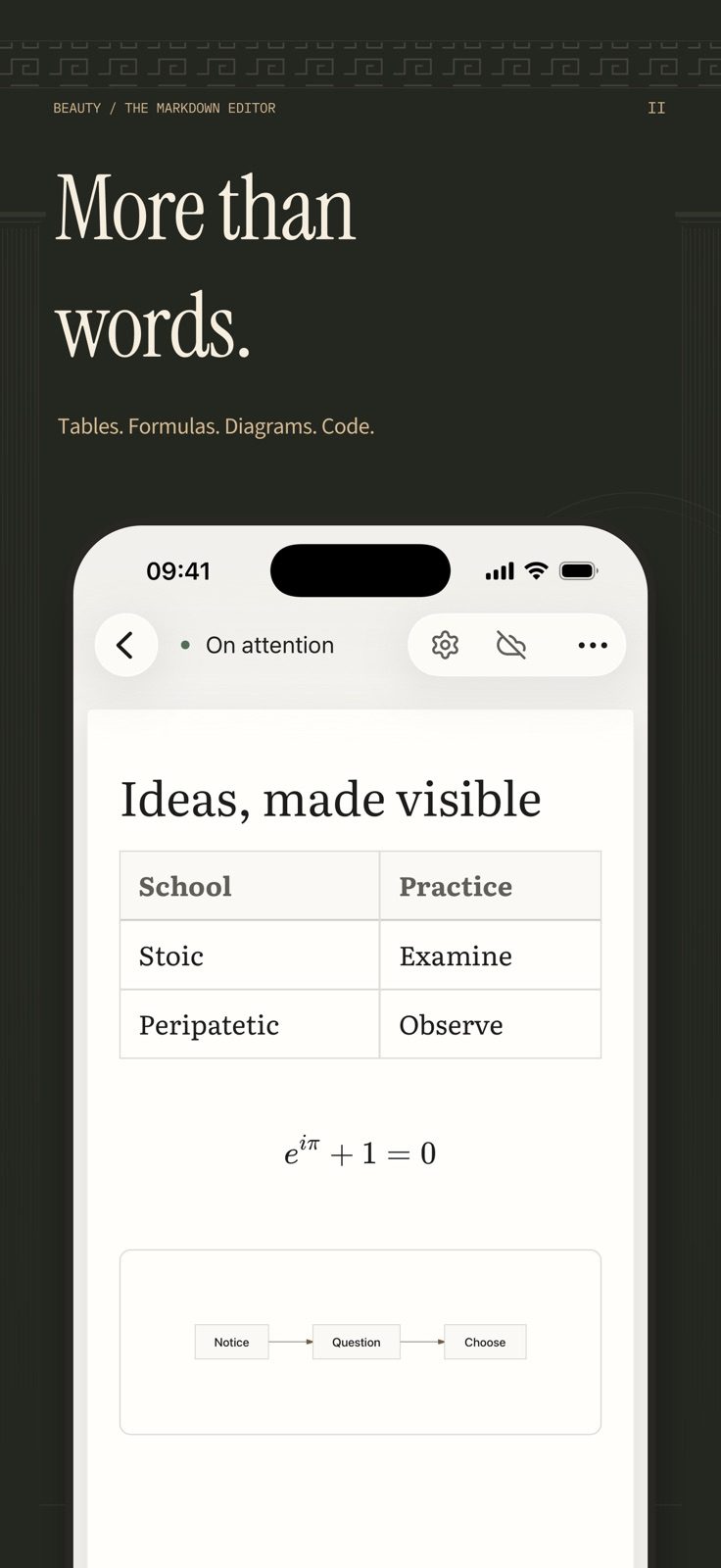 عرض Markdown في مكانه داخل Beauty
