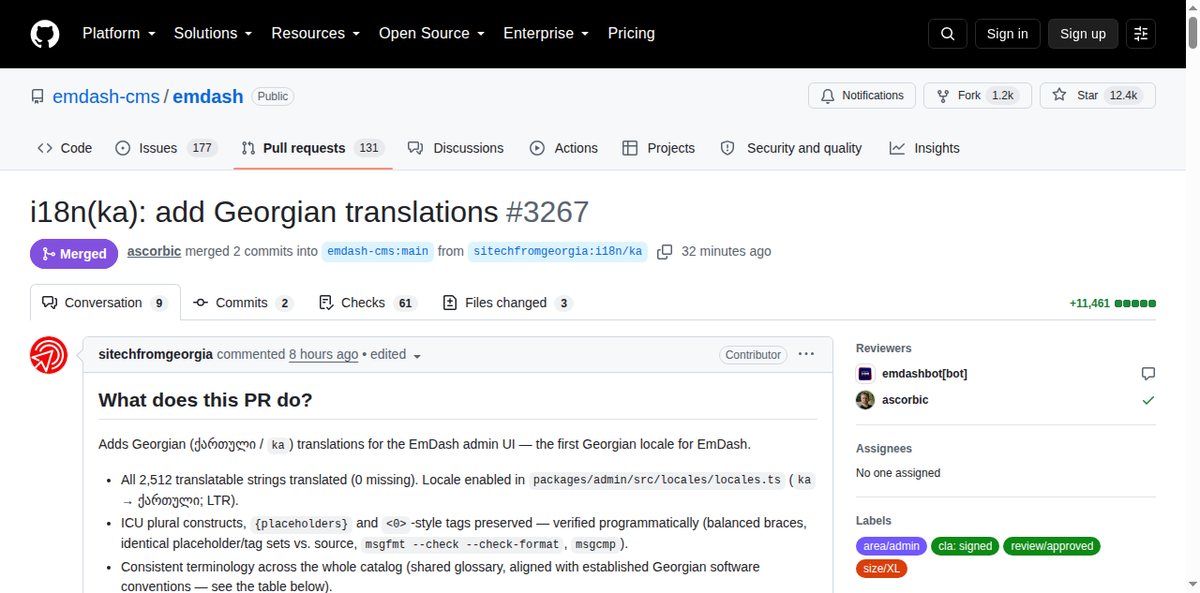 GitHub-da birləşdirilmiş PR #3267