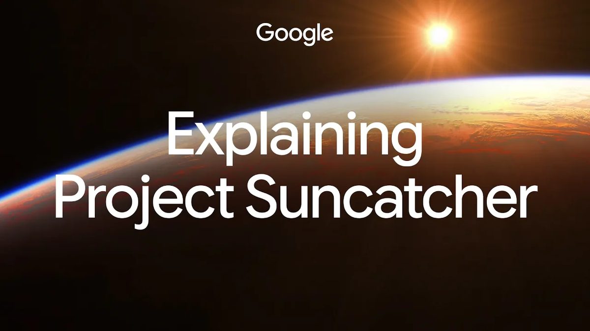 لقطة من سلسلة فيديوهات Project Suncatcher: كيف نضع تعلّم الآلة في الفضاء