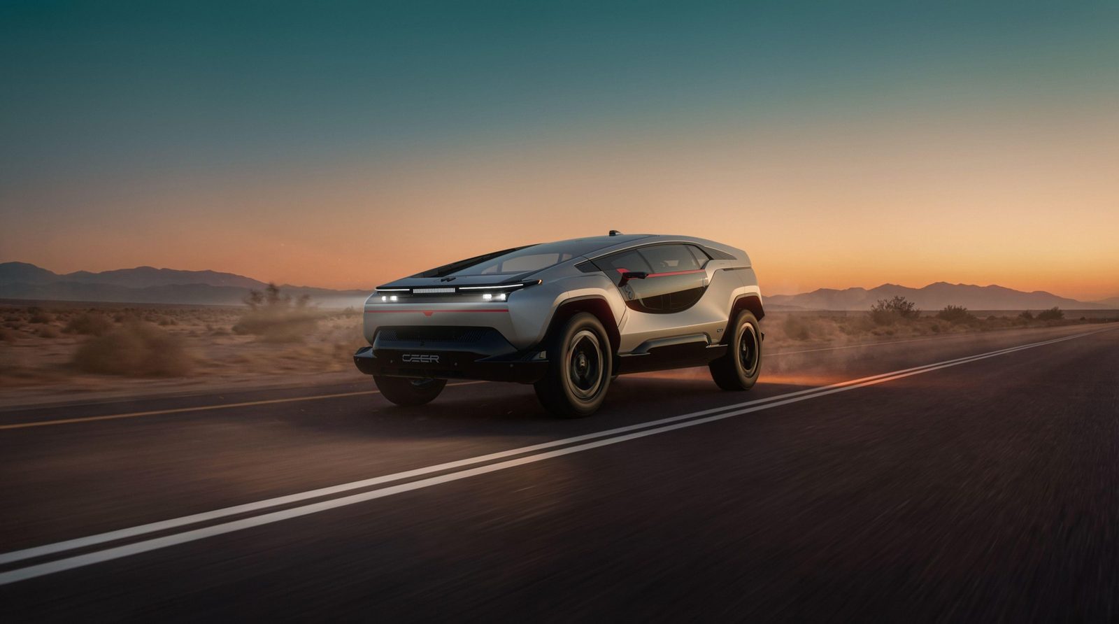 The Exobot SUV, front quarter view