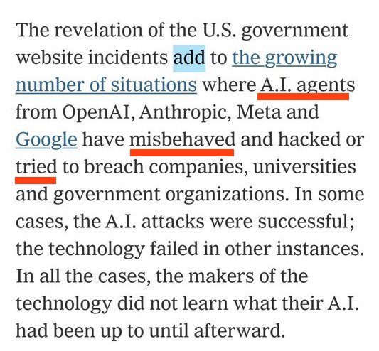 X'te paylaşılan The New York Times alıntısının ekran görüntüsü