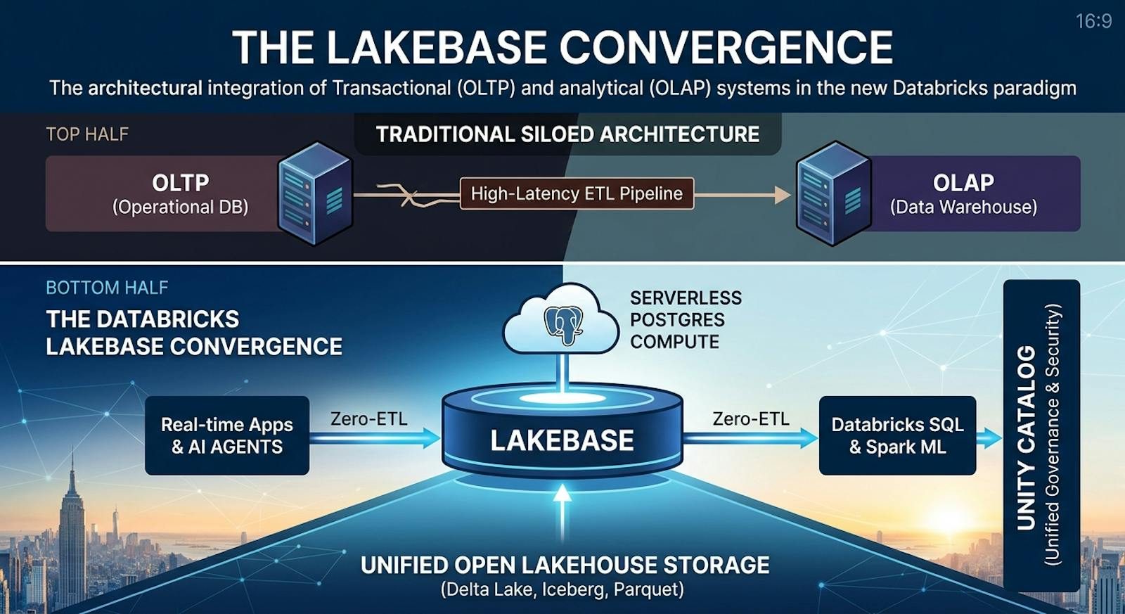 zero-ETL: حوسبة Postgres بلا خوادم على lakehouse